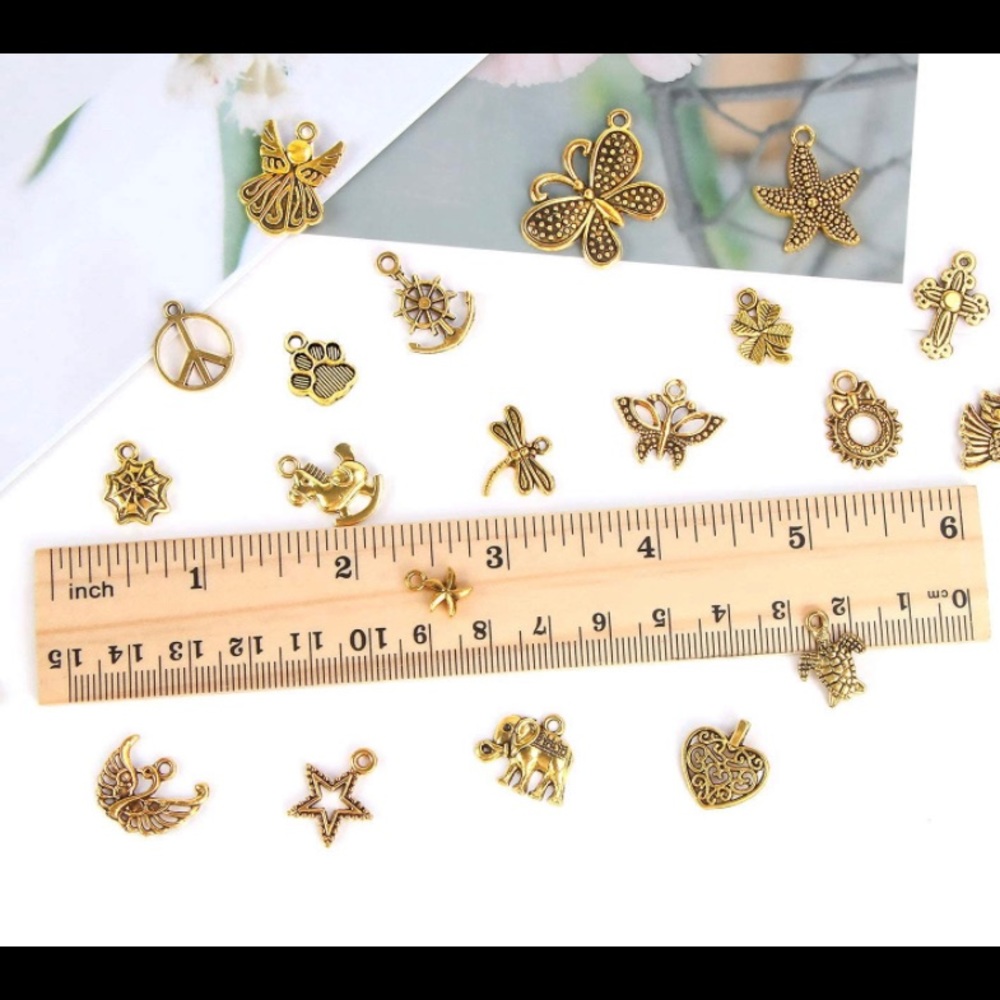 Tibetan gold Charms